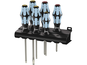 Wera 032060 Sada skrutkovačov Kraftform Plus 3334/6, nerezová oceľ, profil Lasertip (6 dielov + stojan)